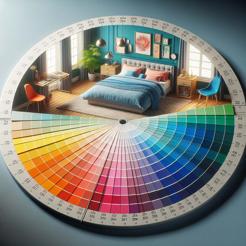 גלגל צבעים לבחירת צבעי חדר שינה