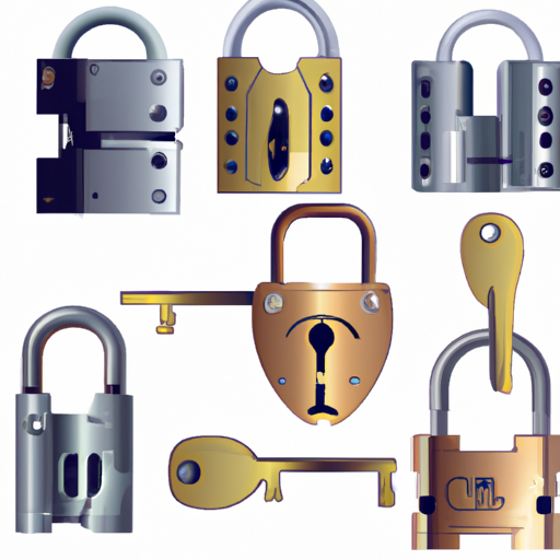 1. תמונה של סוגים שונים של מנעולים, הממחישה את מגוון שירותי המנעולנות.