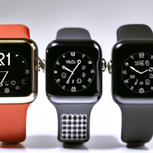תמונה המשווה את Apple Watch 8 לדגמים קודמים, המציגה את האבולוציה של מעקב כושר