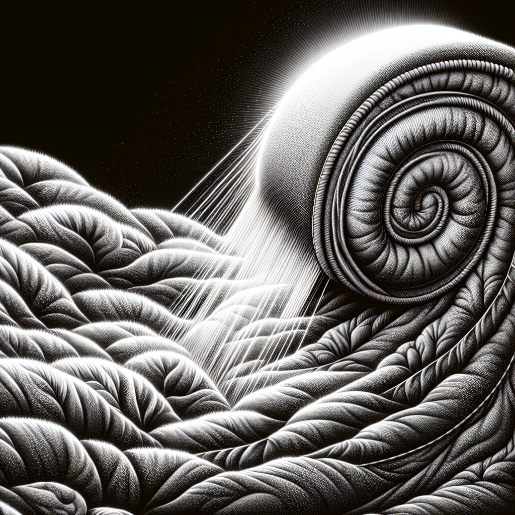 תקריב של בד קטיפה המיועד למצעים